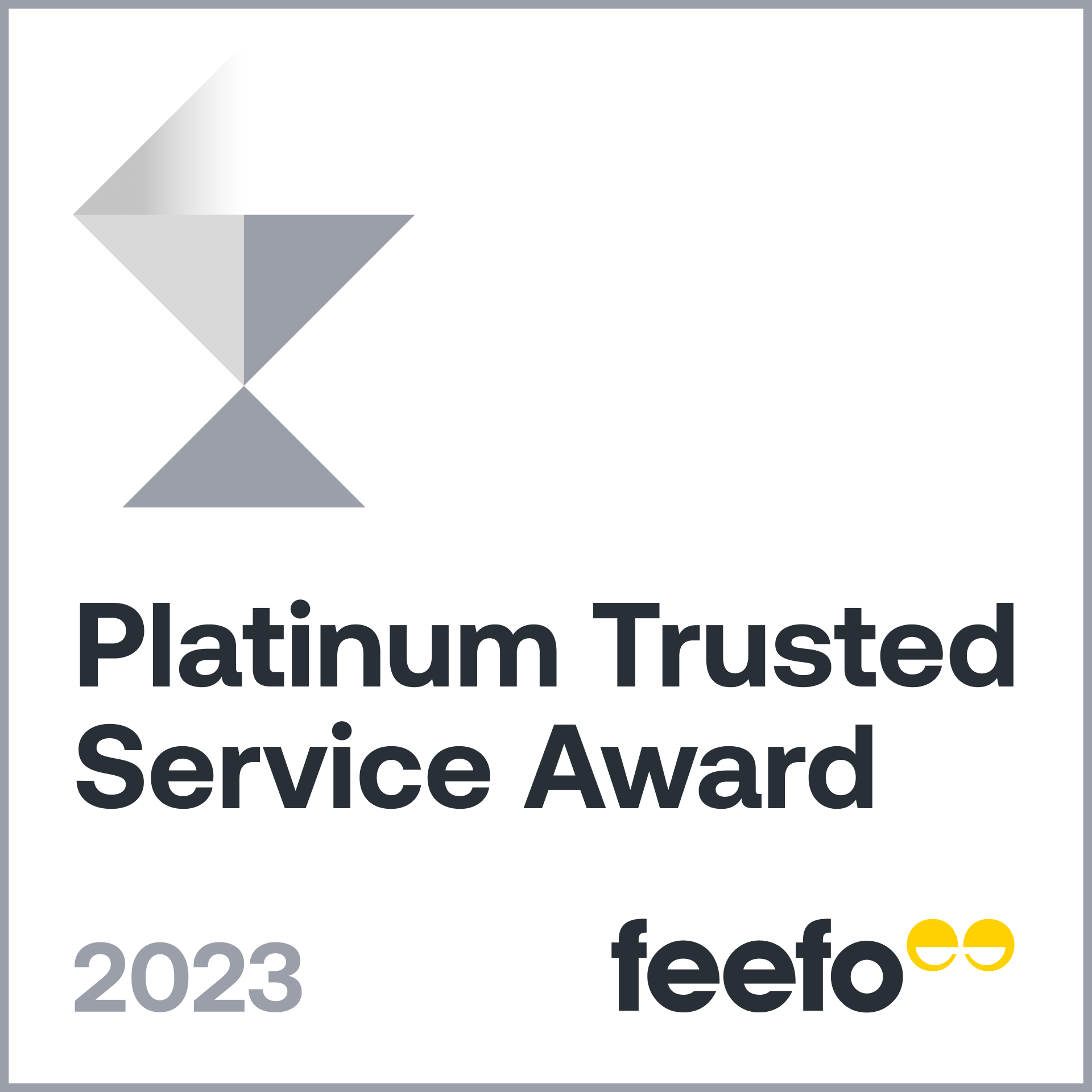 Platinum Trusted Service Award-2023 - Badge